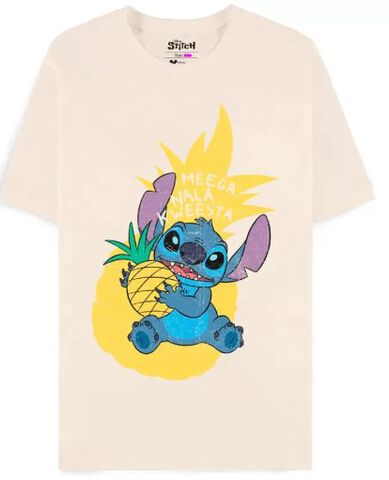 T-shirt - Lilo & Stitch - T-shirt Manches Courtes Stitch Ananas Taille S